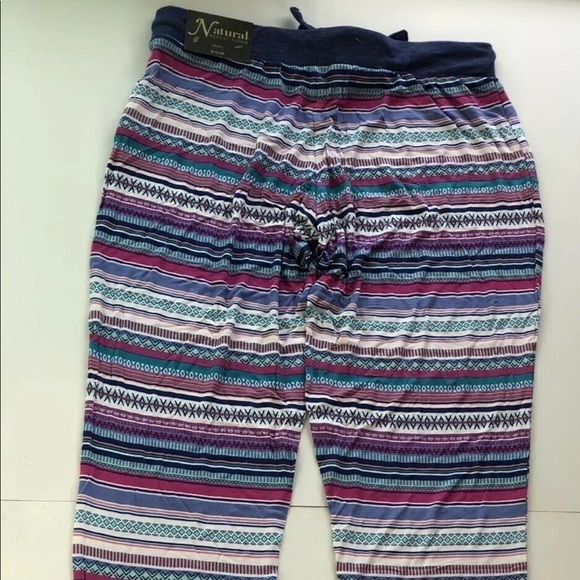 Natural Reflections Tribal Stripe Pajama Pants - Picture 5 of 7